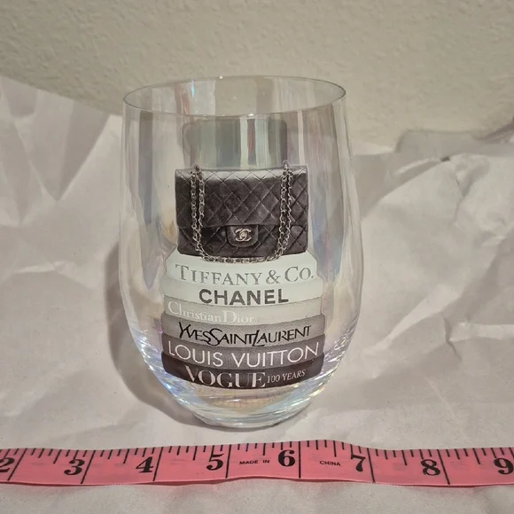 Designer Logo Stemless Wine Glass - Picture 6 of 7